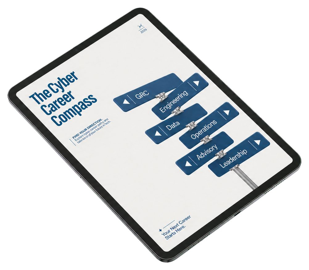 The Cyber Career Compass displayed on a tablet